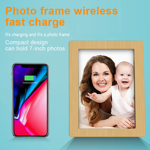 New private mould unique Photo Frame qi iphone 11 wireless charging LWS-6012